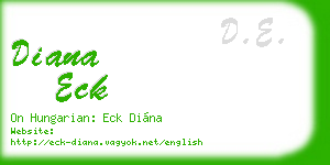 diana eck business card